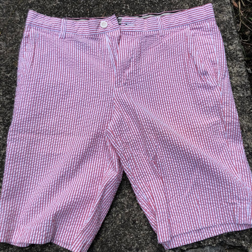 Ben Sherman Candy Stripe Seersucker Shorts W32